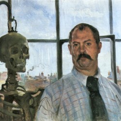 Self Portrait with Skeleton